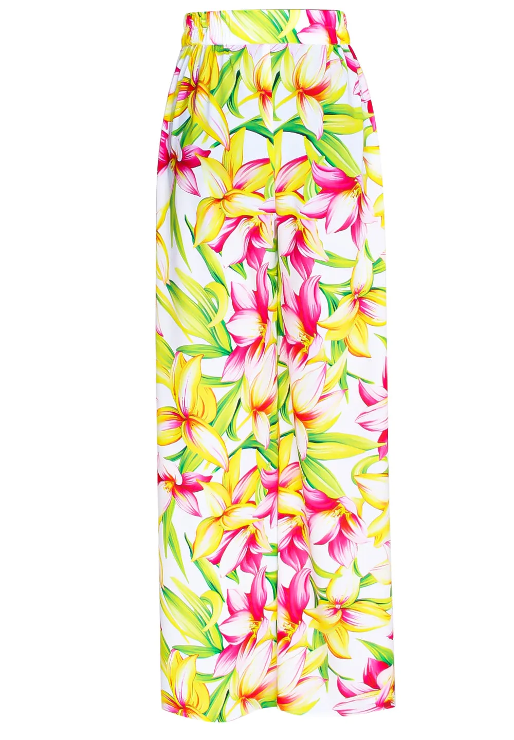 Euphoria - Floral Love Pants (Neon Yellow)