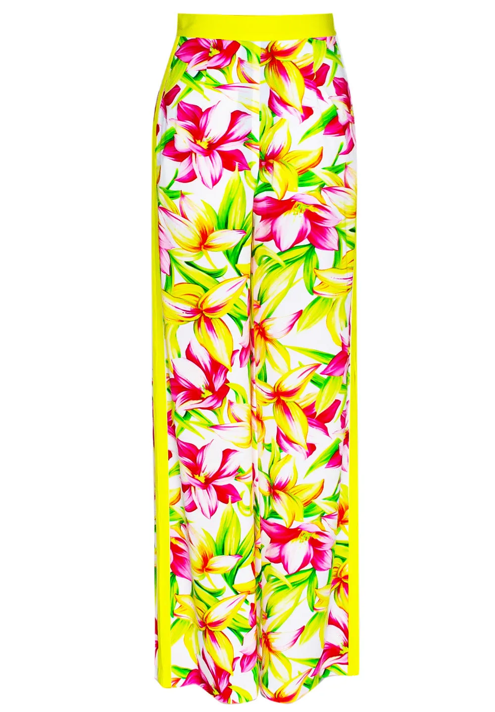 Euphoria - Floral Love Pants (Neon Yellow)