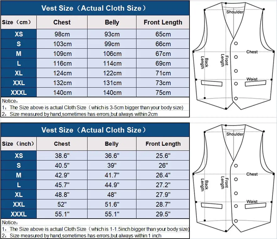 Fashion Patterned V Neck Suit Vest Slim Fit Waistcoat