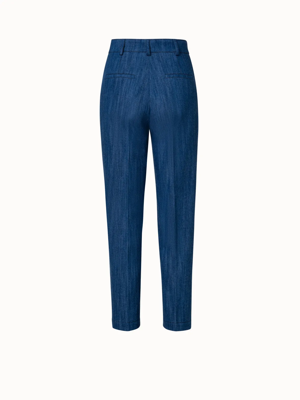 Feryn Stretch Denim Tapered Pants