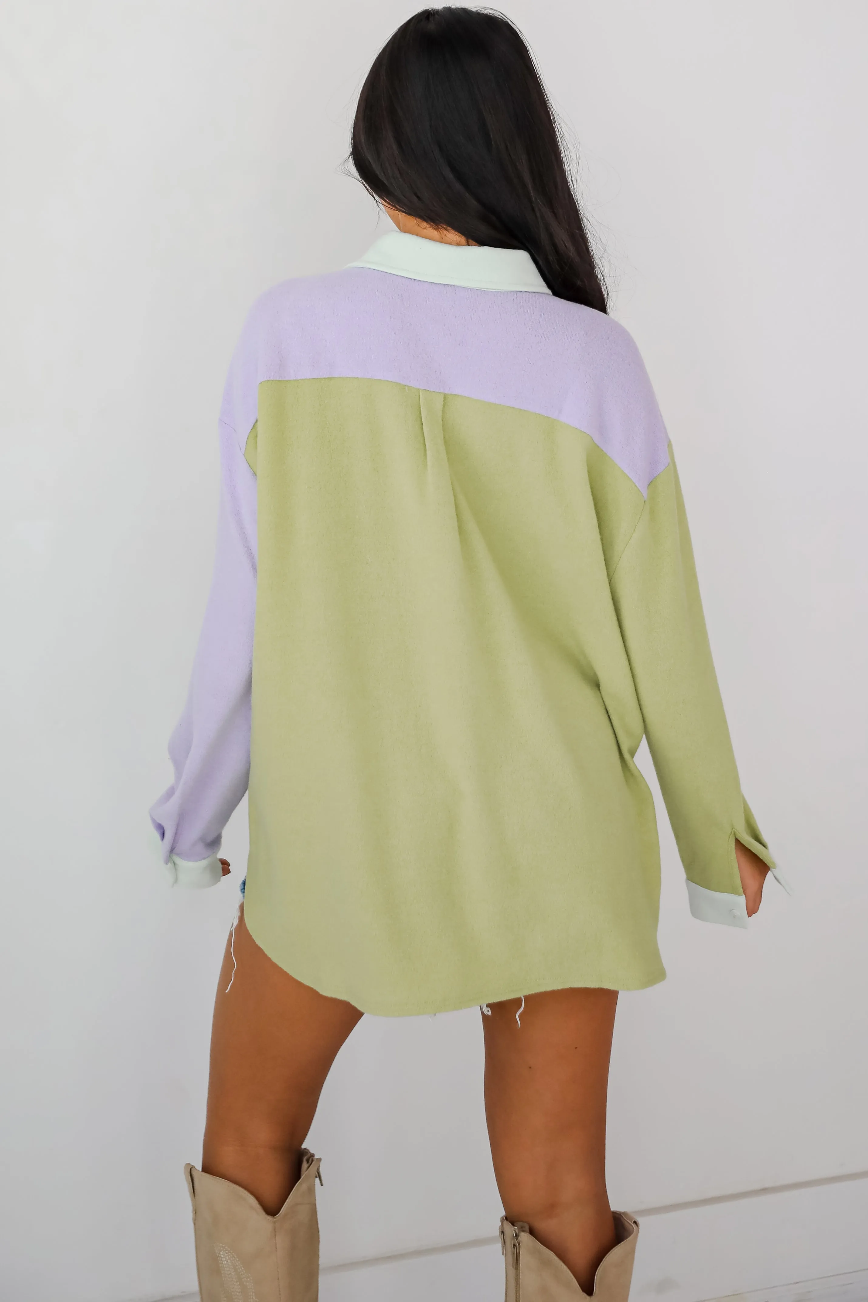 FINAL SALE - Convincing Charm Soft Knit Color Block Top