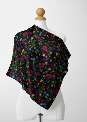 Fleur Indigine Satin Shawl