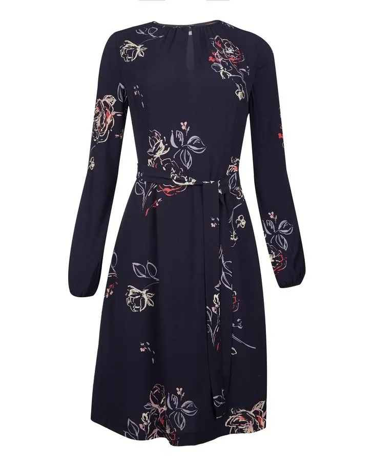 Floral Navy Dress