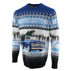 Ford Logo Dashing Through the Snow Holiday Sweater