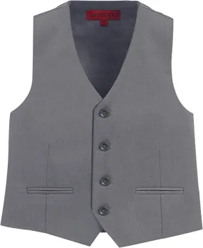 Formal Vest Suit 4 Button Toddler's Kids Boys - Gray