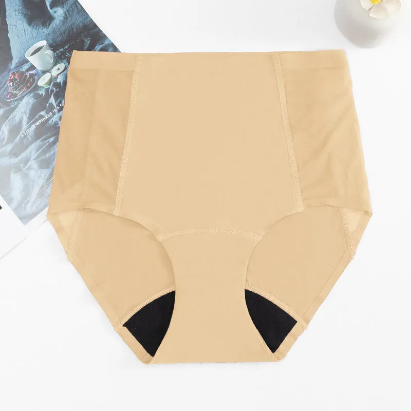 Four-layer Leak-proof Absorbent High Waist Mesh Physiological Underwear