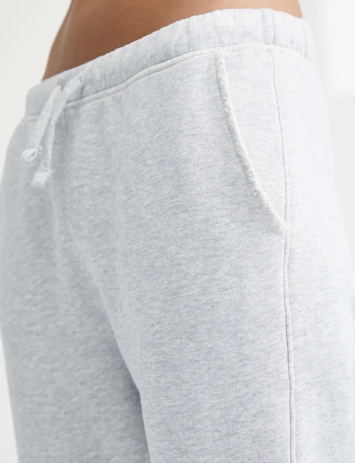 Frank & Eileen - Cropped Sweatpant w/ Raw Hem in Gray Melange