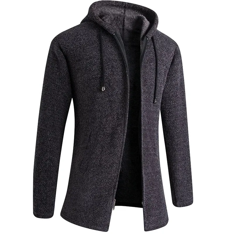 Funki Buys | Jackets | Men's Cashmere Zip Up Hooded Sweater