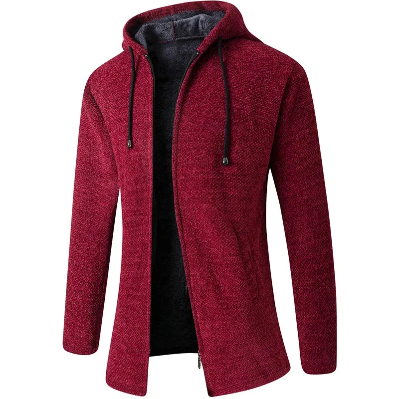 Funki Buys | Jackets | Men's Cashmere Zip Up Hooded Sweater