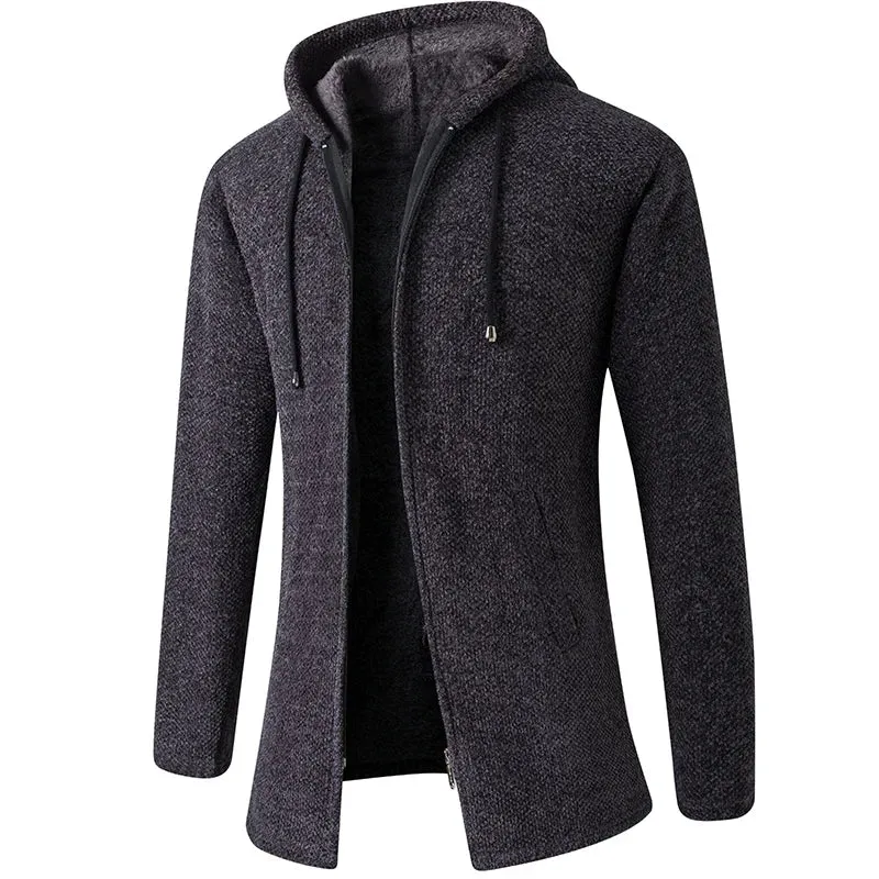 Funki Buys | Jackets | Men's Cashmere Zip Up Hooded Sweater