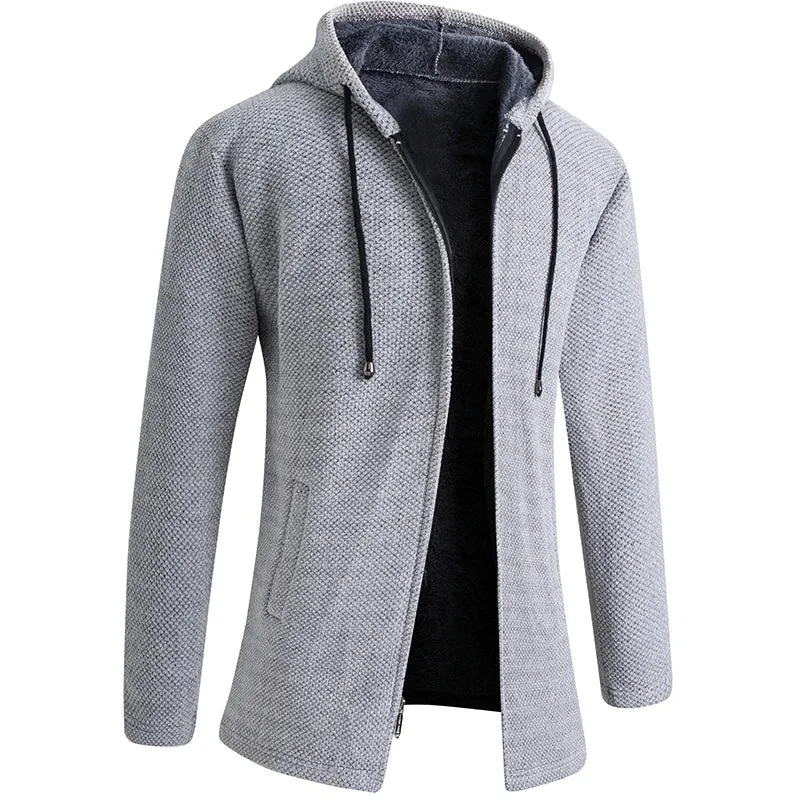 Funki Buys | Jackets | Men's Cashmere Zip Up Hooded Sweater