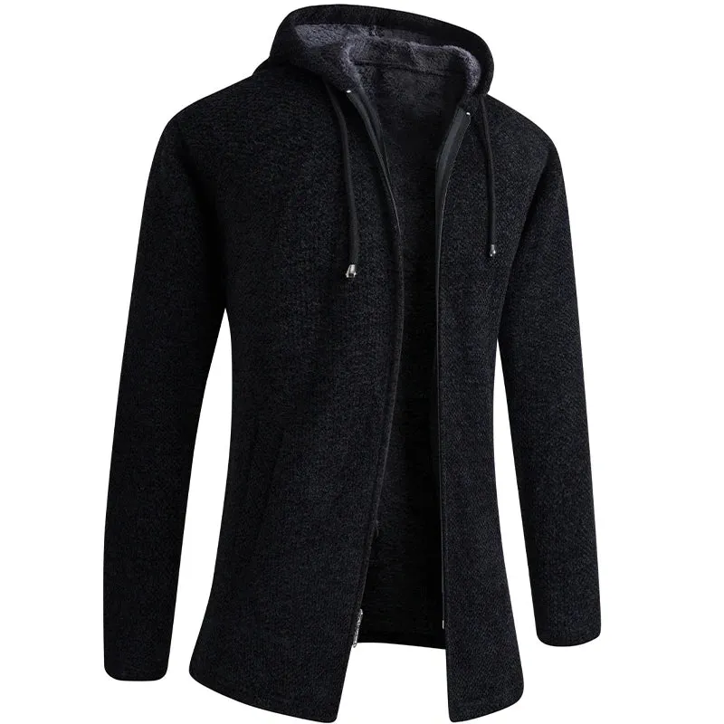 Funki Buys | Jackets | Men's Cashmere Zip Up Hooded Sweater