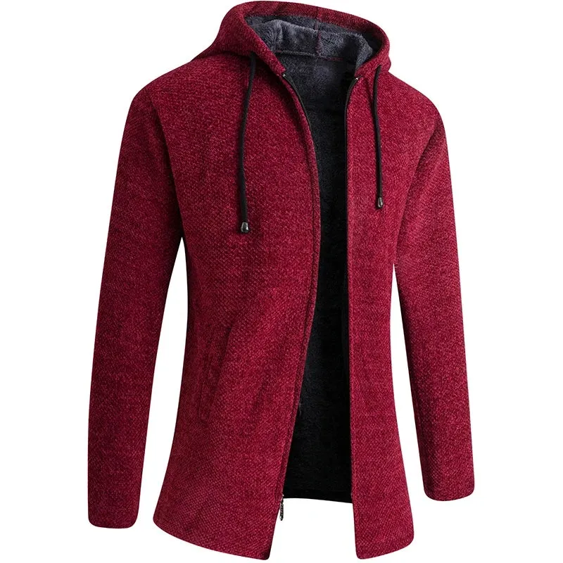 Funki Buys | Jackets | Men's Cashmere Zip Up Hooded Sweater