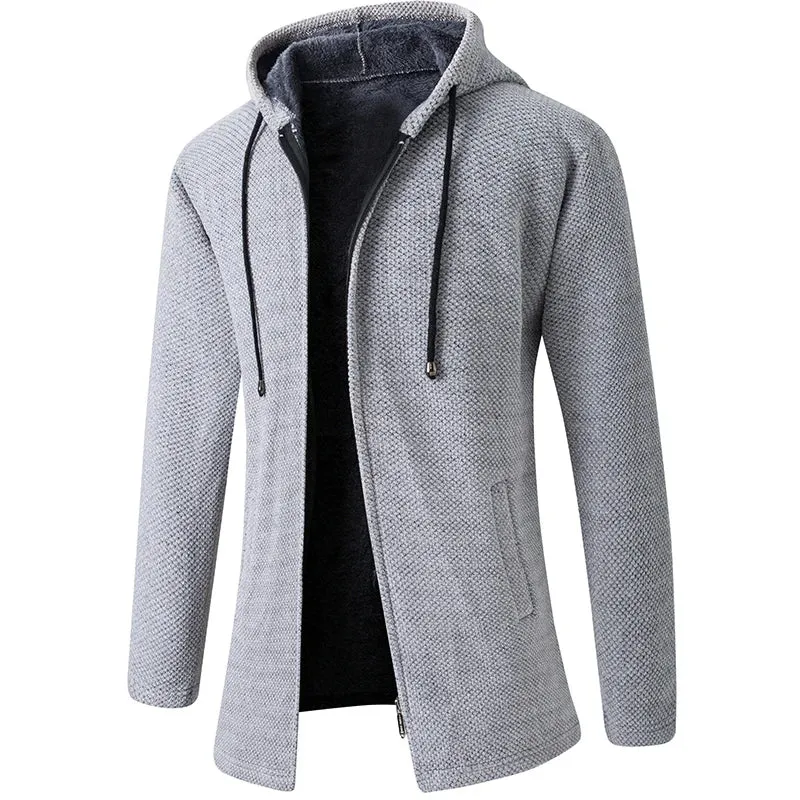 Funki Buys | Jackets | Men's Cashmere Zip Up Hooded Sweater