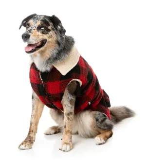 FuzzYard The Lumberjack Dog Jacket Red