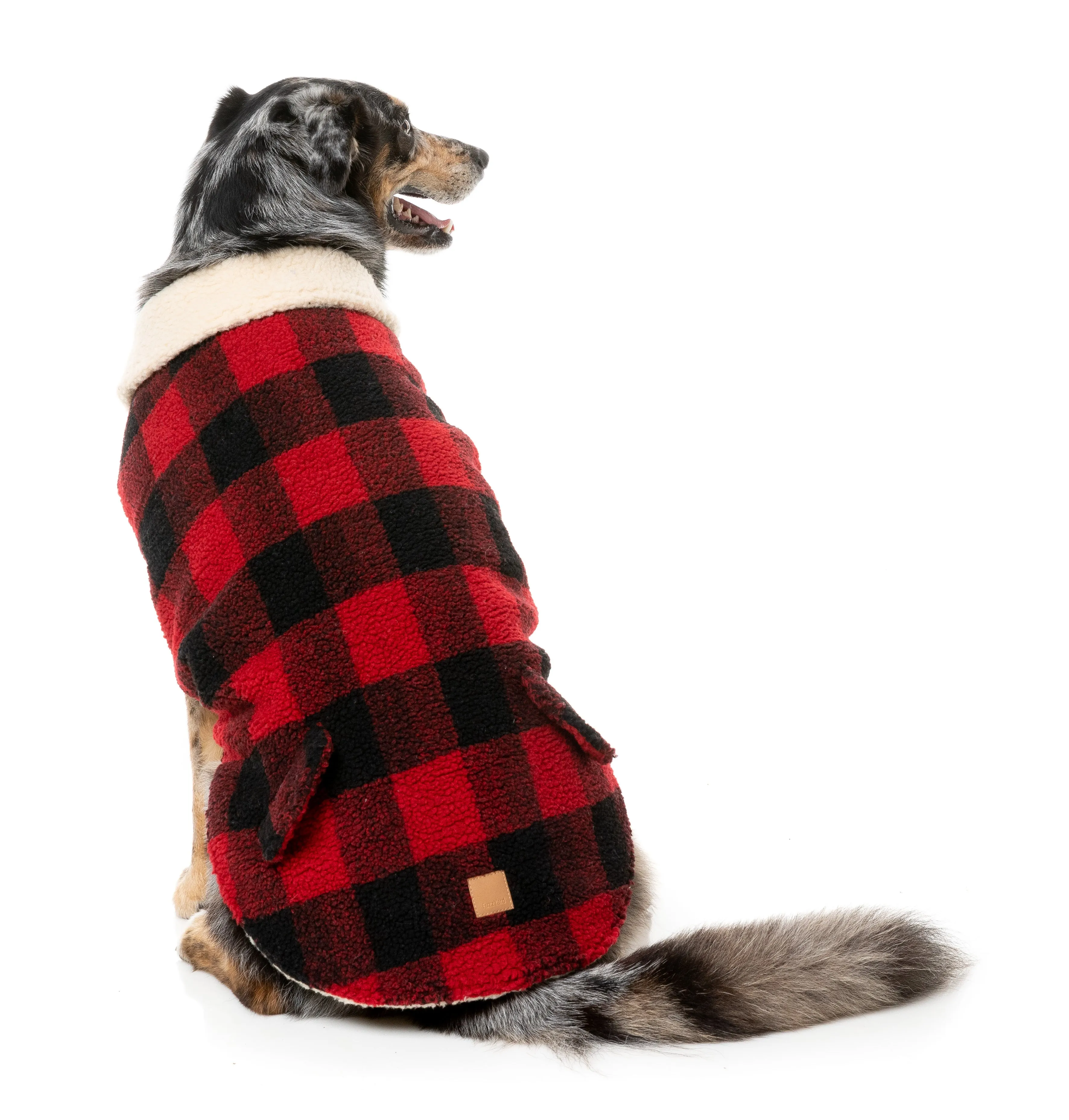 FuzzYard The Lumberjack Dog Jacket Red