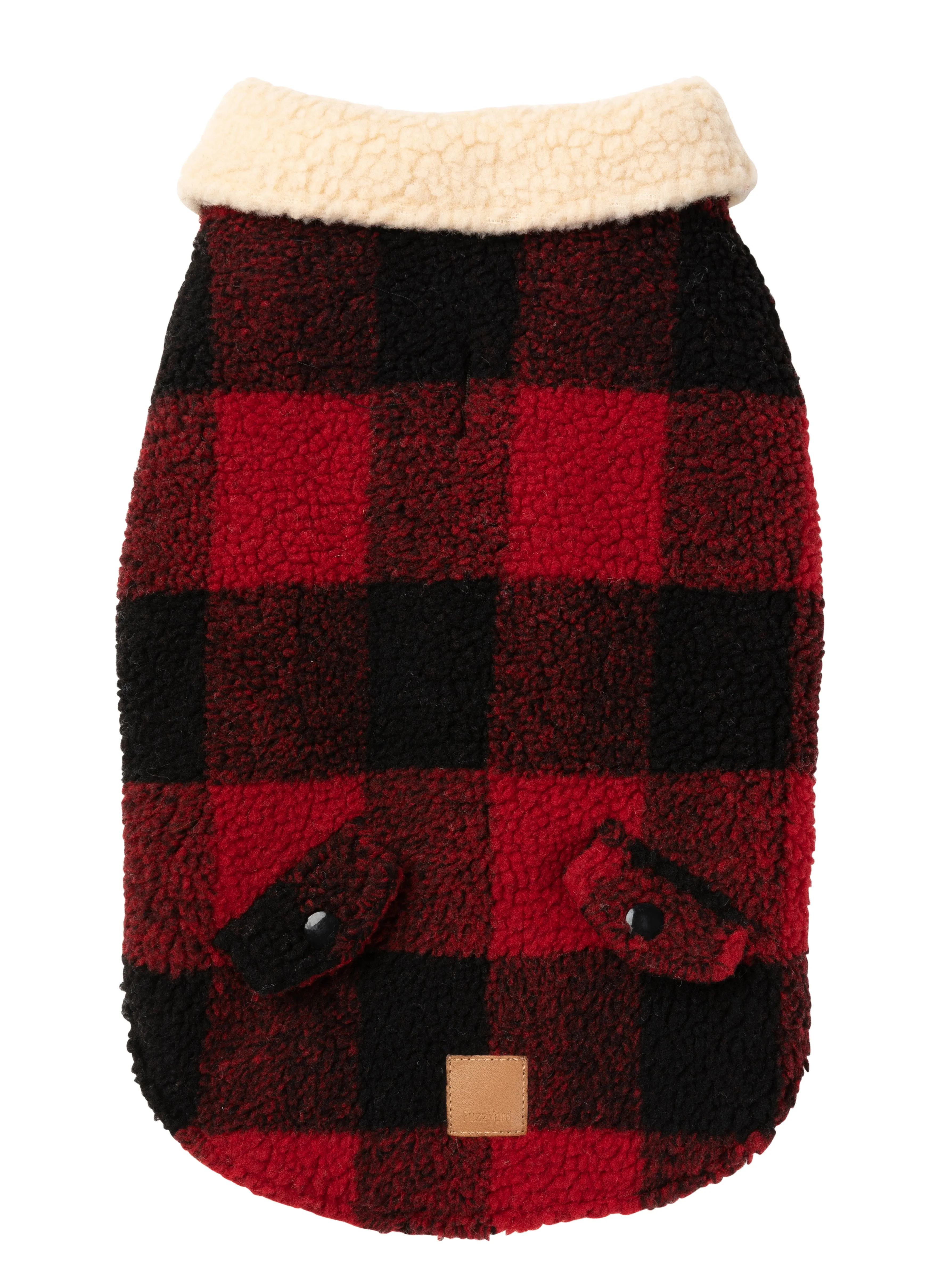 FuzzYard The Lumberjack Dog Jacket Red