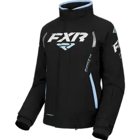 FXR Team FX Snowmobile Jacket Black/Maui Blue