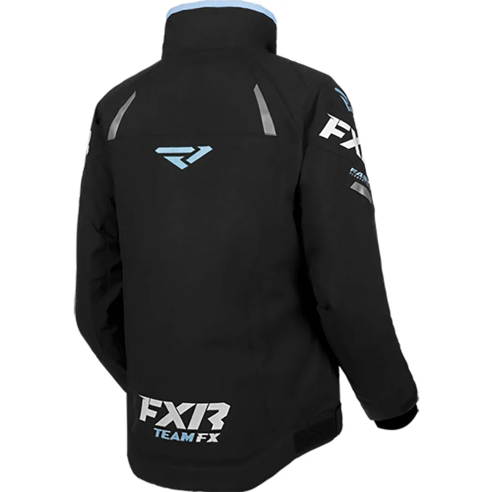 FXR Team FX Snowmobile Jacket Black/Maui Blue