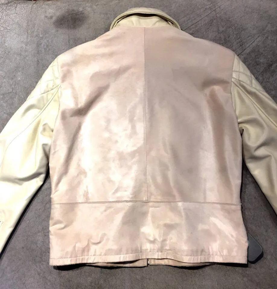 G-Gator Cream Pony Hair/Alligator Blouson Jacket