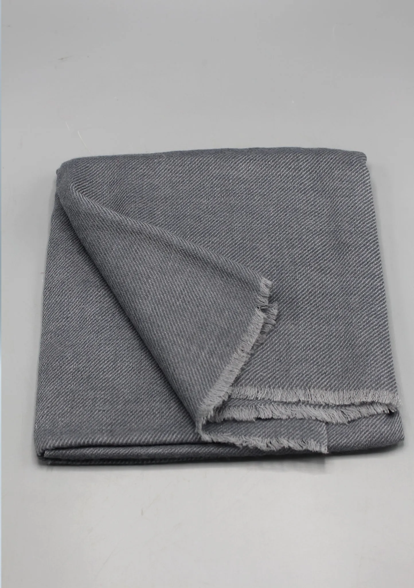 Grey Color Pure Pashmina Shawl