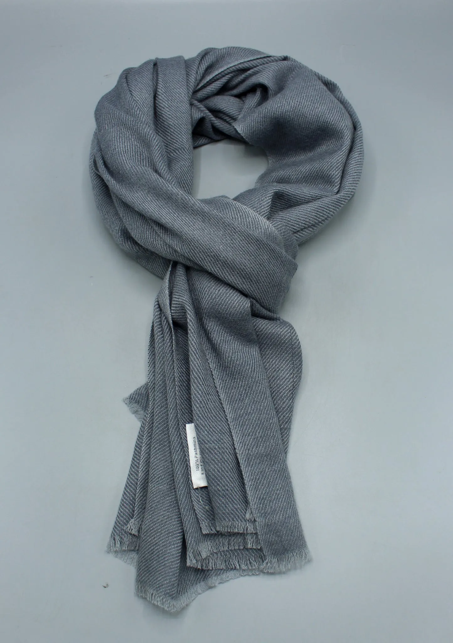 Grey Color Pure Pashmina Shawl