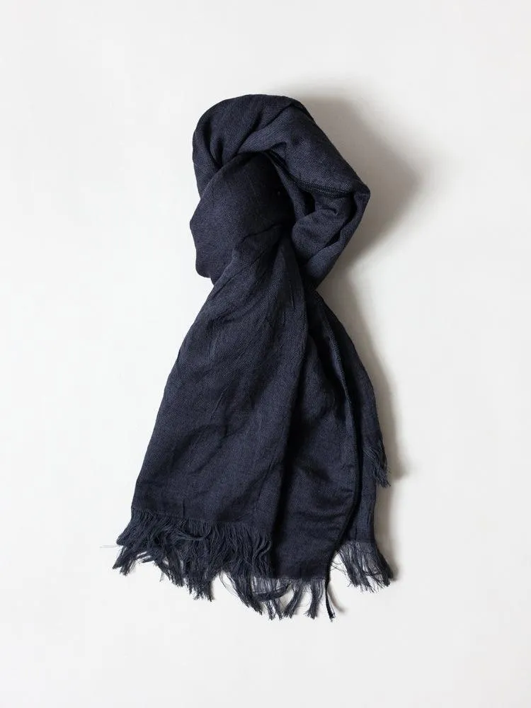 Haolu Cotton Wool Stole, Black