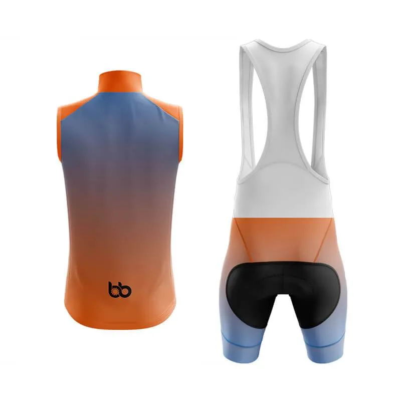 Hi Viz Blue and Orange Gradient Club Cycling Kit