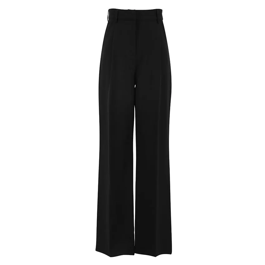 High Waist Floor Length Formal Pants