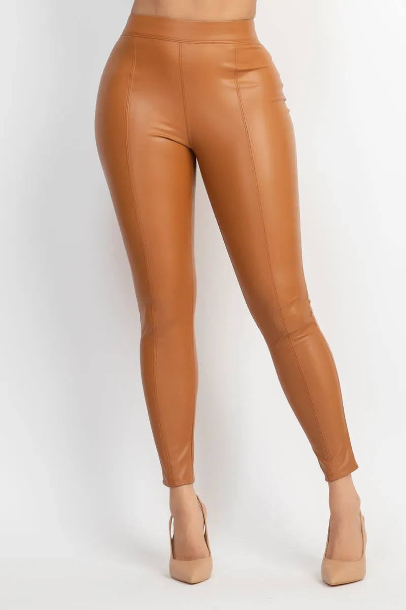 High Waist Skinny Faux Leather Pants