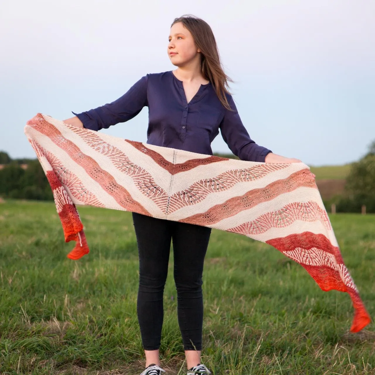 Highlands Sunset Shawl Knitting Kit