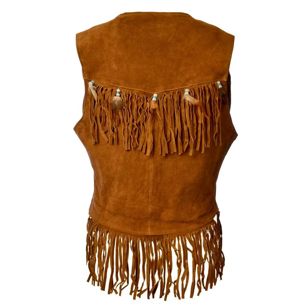 Hippie Leather Fringe Vest