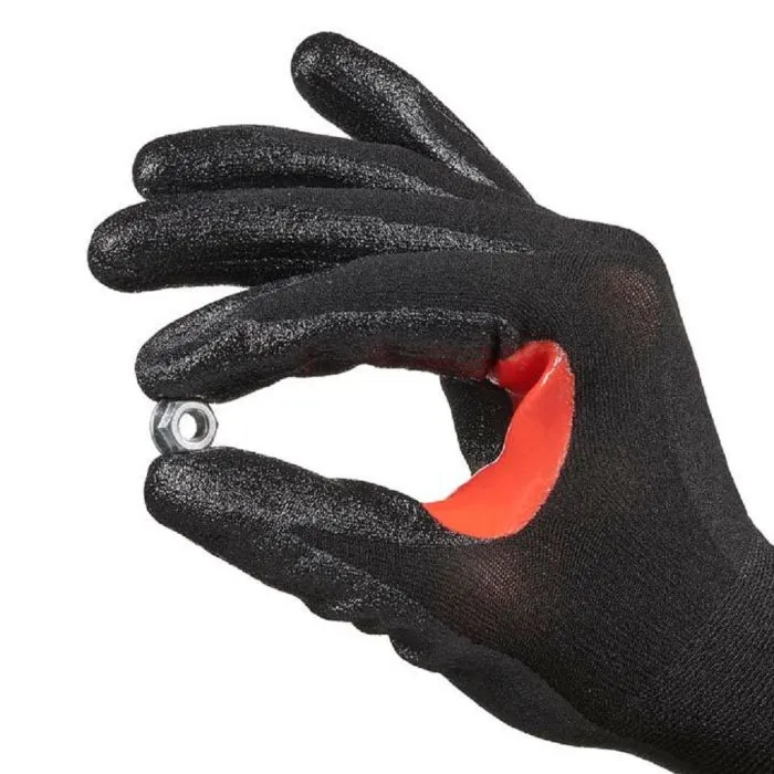 Honeywell CoreShield 21-1818B Smooth Nitrile Coating Cut Resistant Gloves, Black