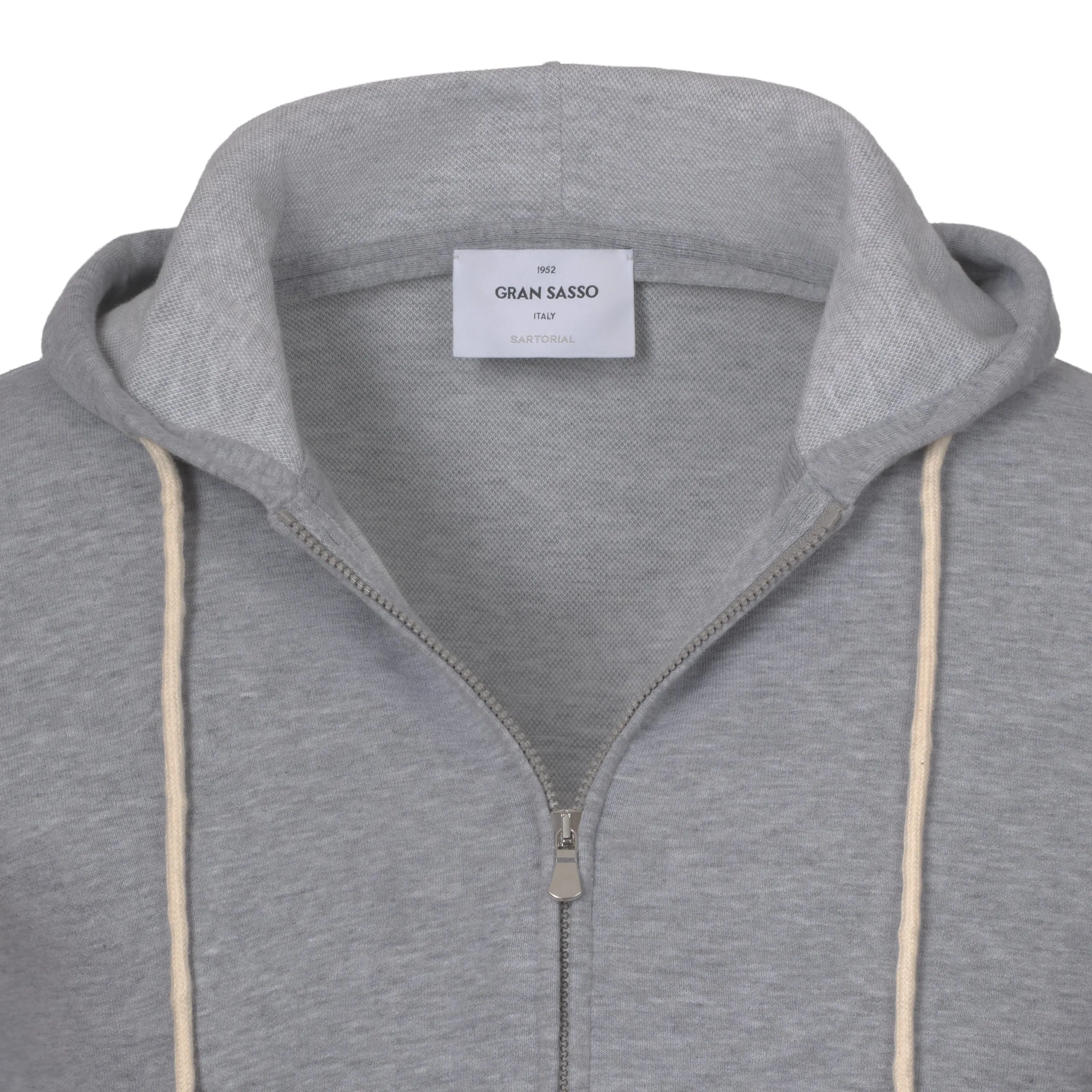 Hooded Sport Suit in Grey Melange