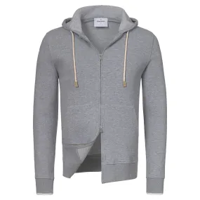 Hooded Sport Suit in Grey Melange