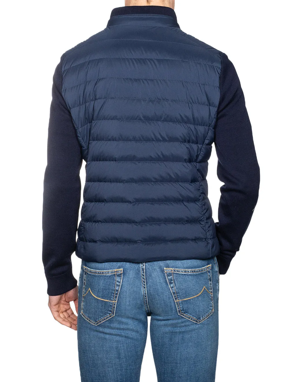 Hybrid Bomber Jacket Navy