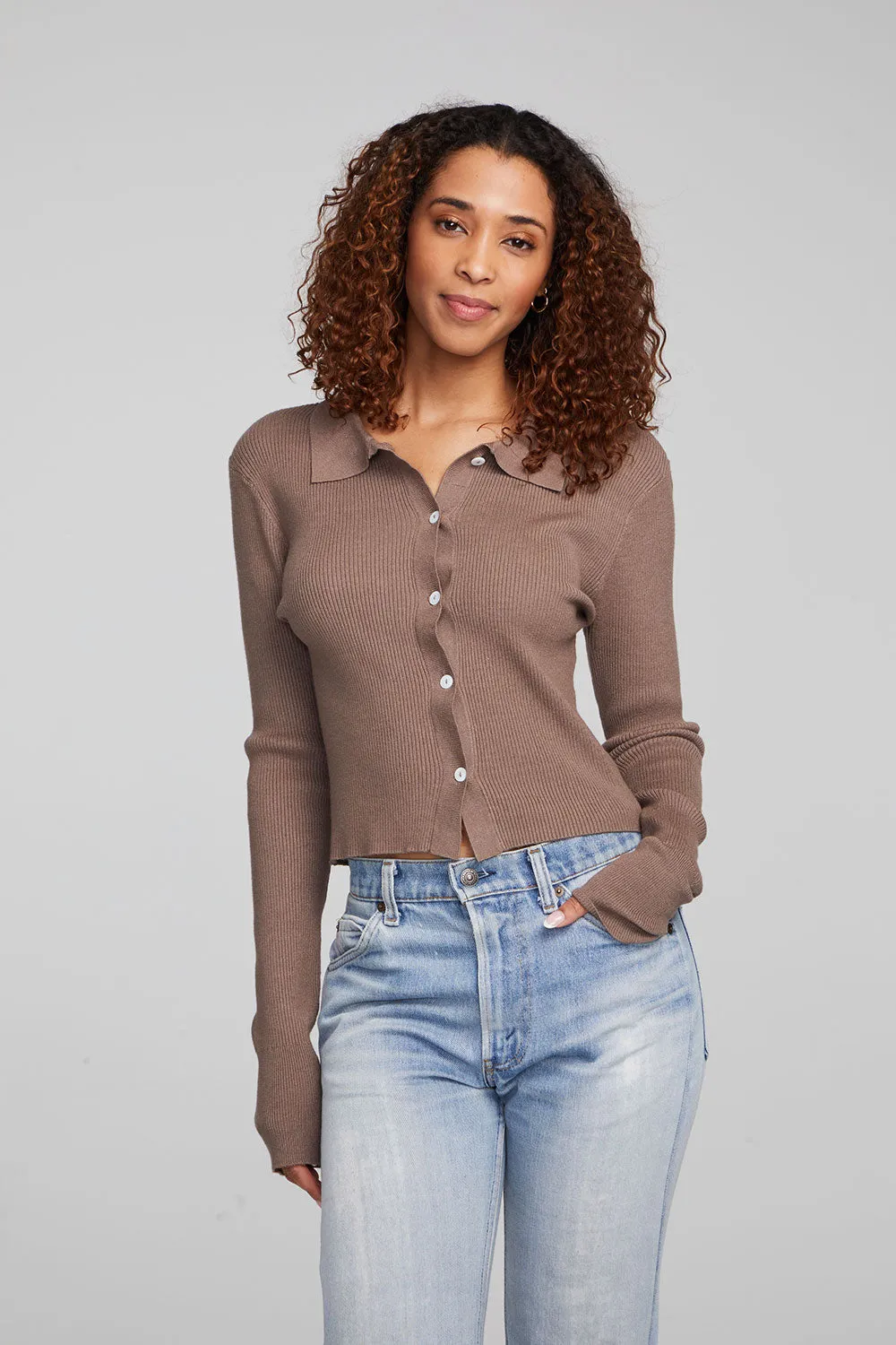 Jayla Deep Taupe Cardigan