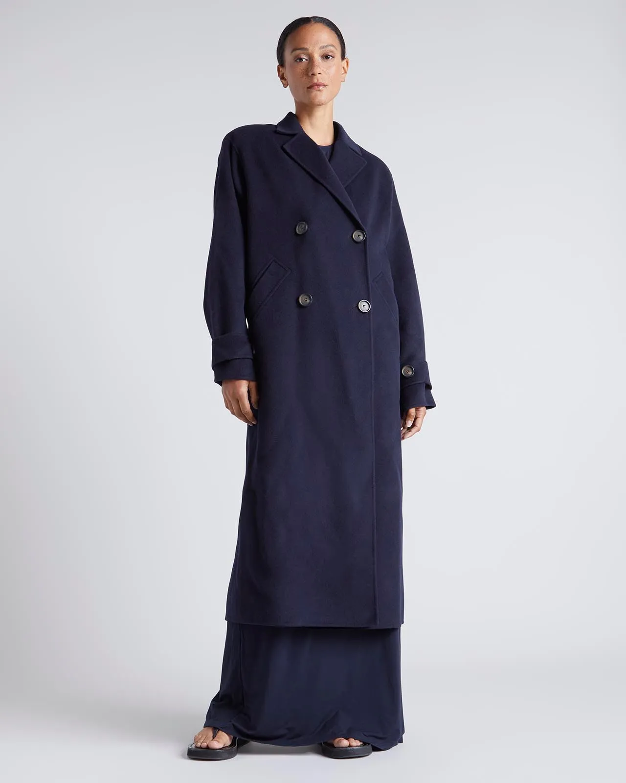 Kate Young x Splendid Wool-Cashmere Maxi Coat