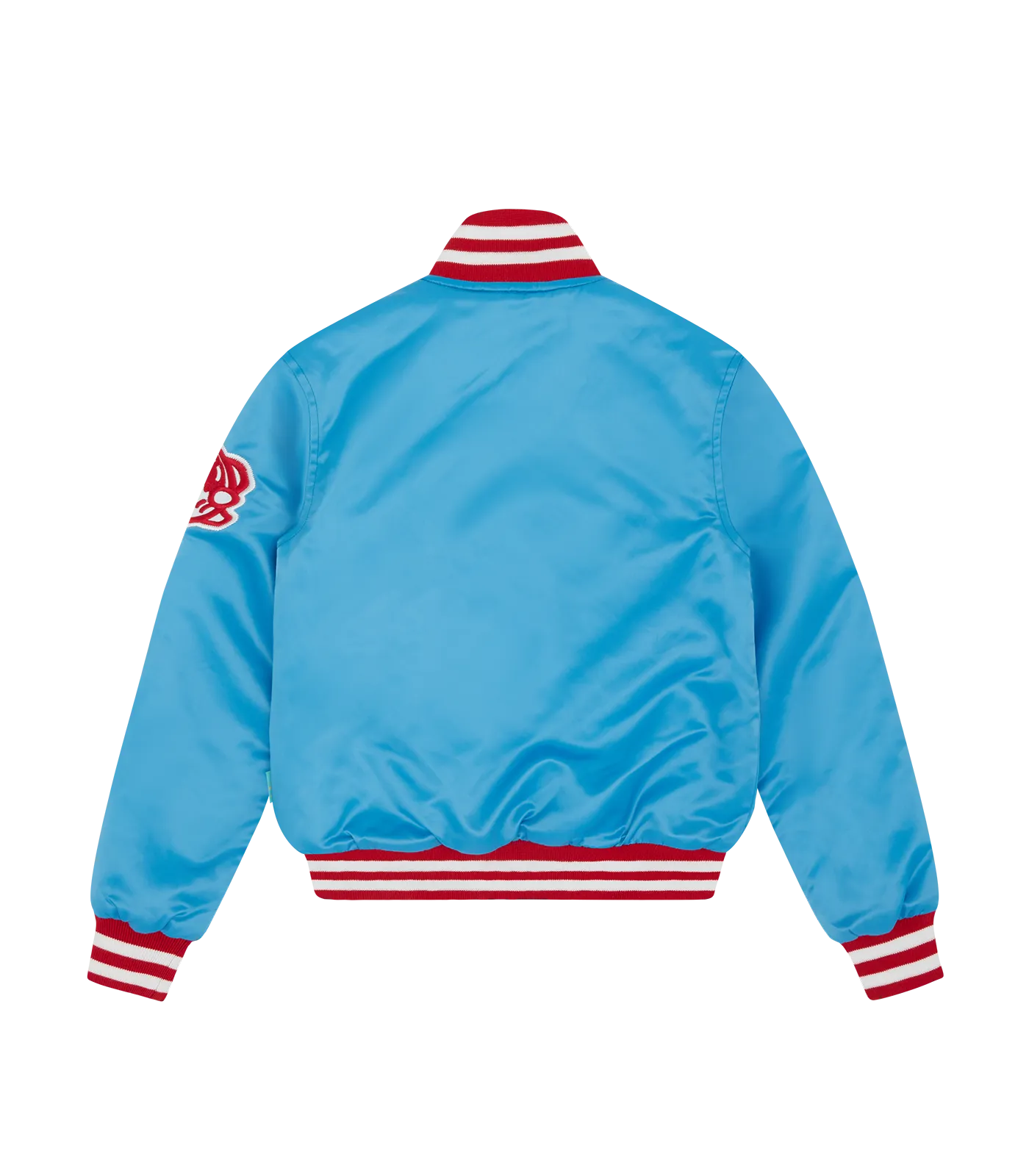 KIDS SATIN BOMBER JACKET - BLUE