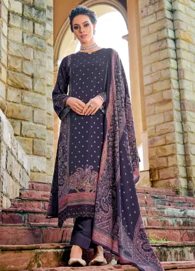 Kilory Unstitched Pashmina Winter Suit Dress Material for Women