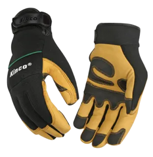 Kinco 102 Golden Premium Grain Goatskin Palm with XtremeGRIP Drivers Gloves (one dozen)