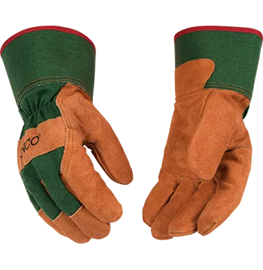 Kinco 1721GR Suede Russet Cowhide Heavy Fleece Thermal Insulation Gloves (One Dozen)