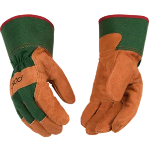 Kinco 1721GR Suede Russet Cowhide Heavy Fleece Thermal Insulation Gloves (One Dozen)