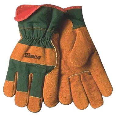 Kinco 1721GR Suede Russet Cowhide Heavy Fleece Thermal Insulation Gloves (One Dozen)