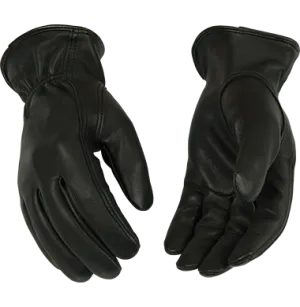 Kinco 90HKN Lined Grain Black Deerskin Drivers Gloves (one dozen)