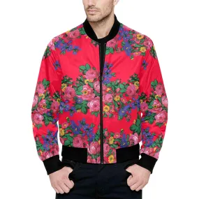 Kokum's Revenge- Dahlia Unisex Heavy Bomber Jacket with Quilted Lining