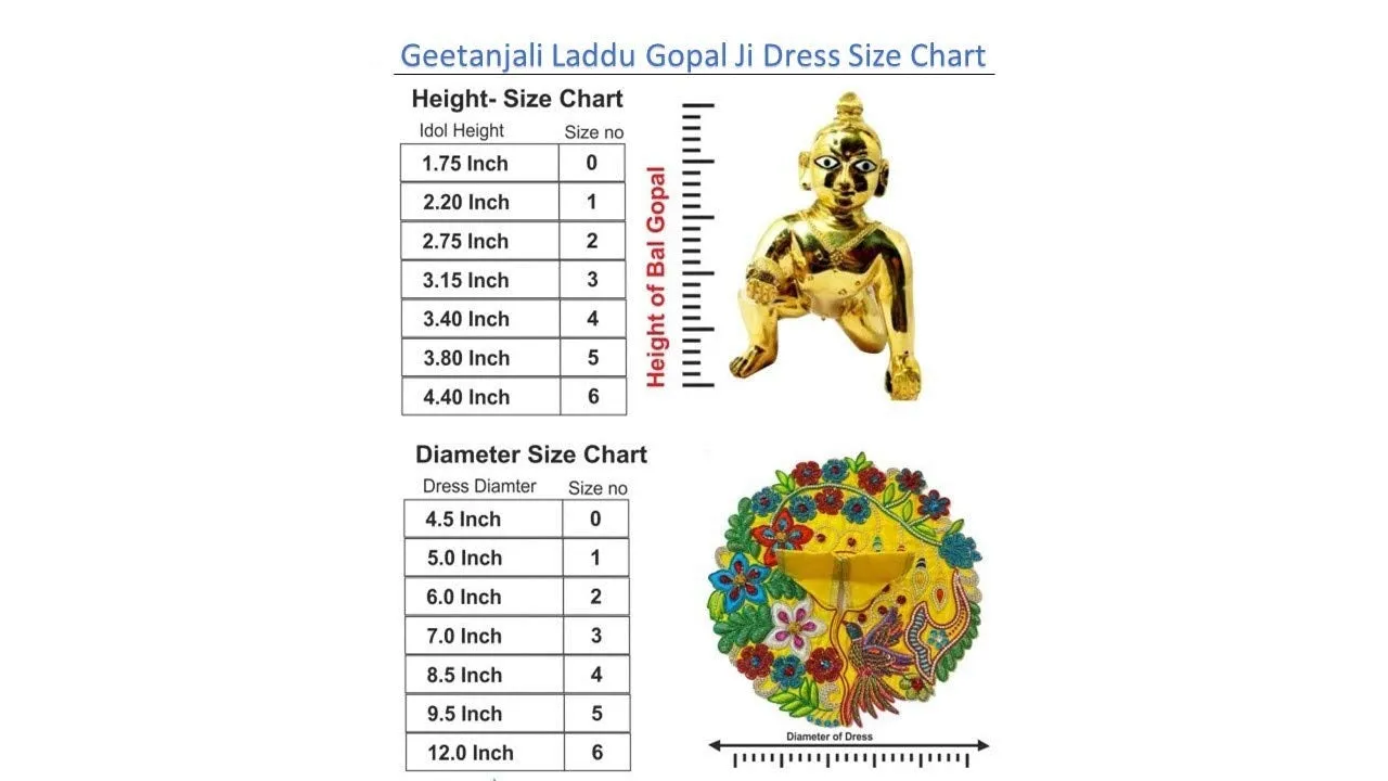 Laddu Gopal Ji Designer Poshak | Janmashtami Special Dress with Pagdi ( Set of 2 Dresses )