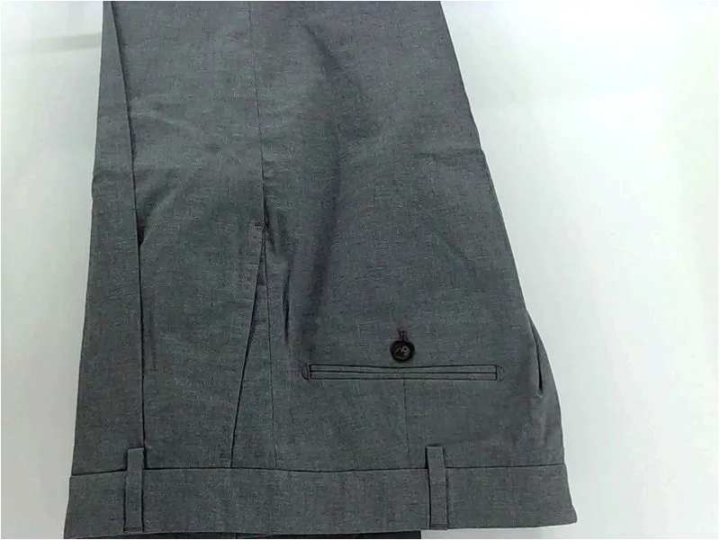 Lafaurie Mens Bergson Pants Regular Zipper Dress Pants Size 40 Light Grey