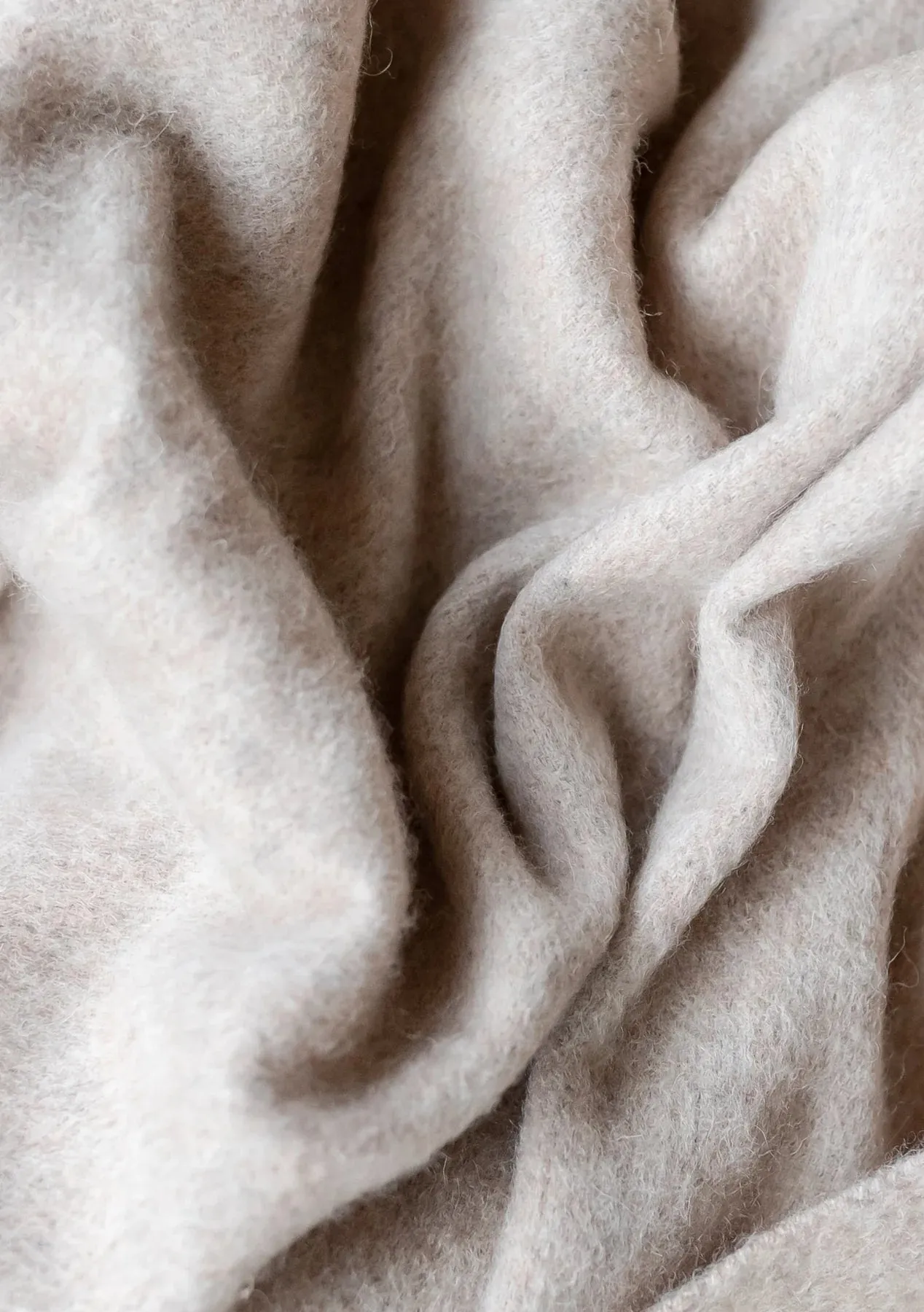 Lambswool Oversized Scarf - Oatmeal