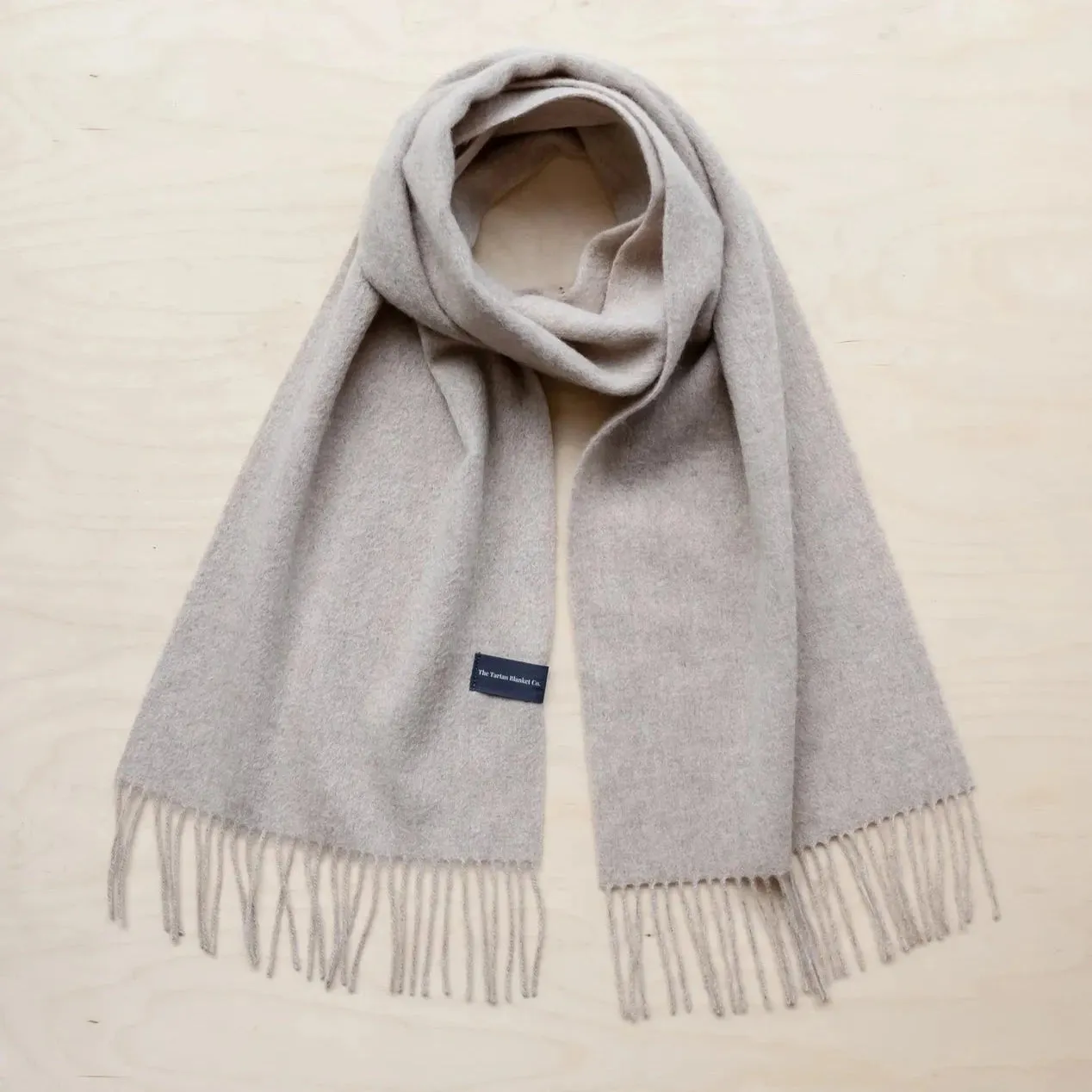 Lambswool Oversized Scarf - Oatmeal